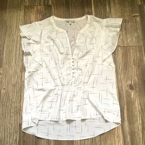 NEW Joie white and black blouse